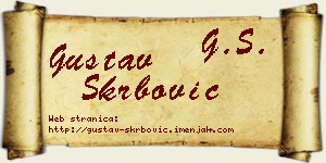 Gustav Škrbović vizit kartica